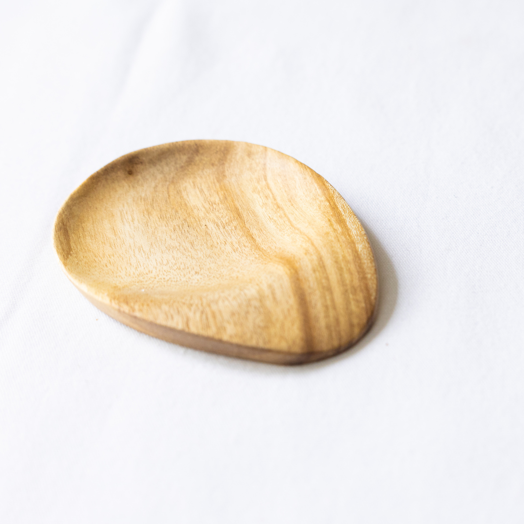 Hand Carved Wood Spoon Rest
