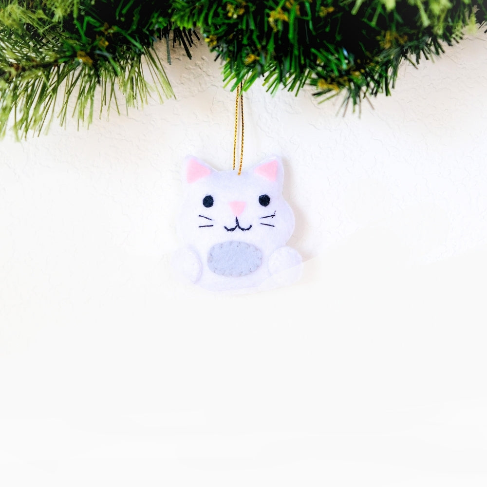 Mini Kitty Felt Ornament