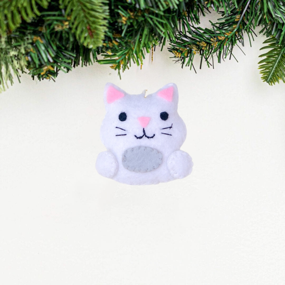 Mini Kitty Felt Ornament