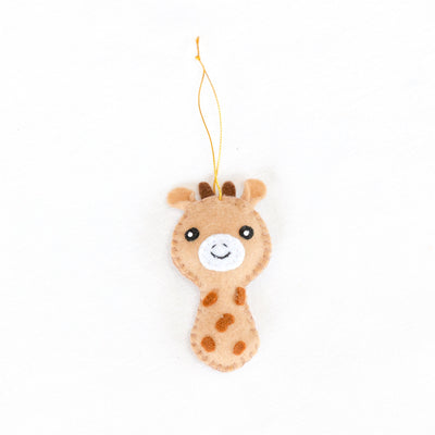 Mini Giraffe Felt Ornament