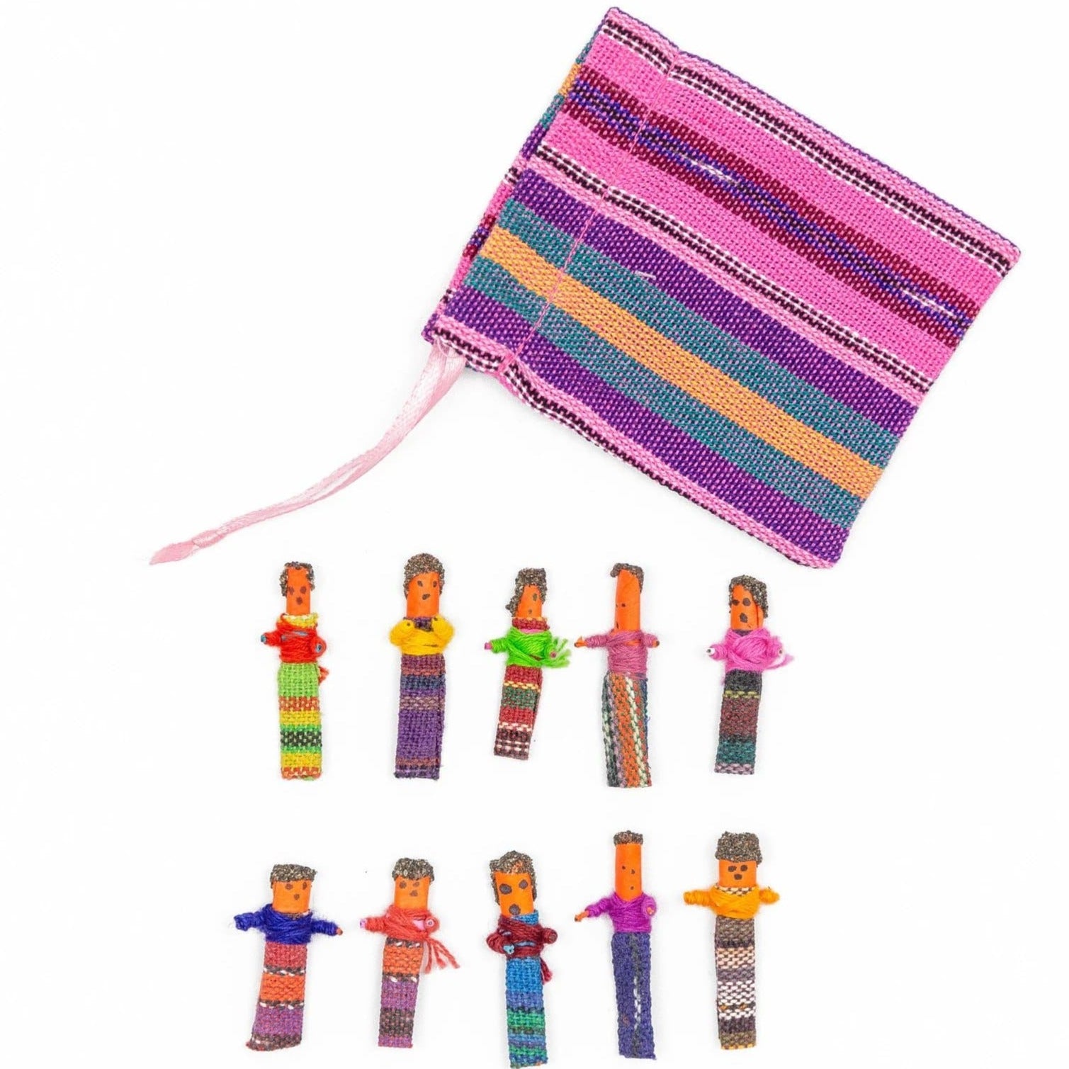 Fair Trade Worry Dolls with Pouch