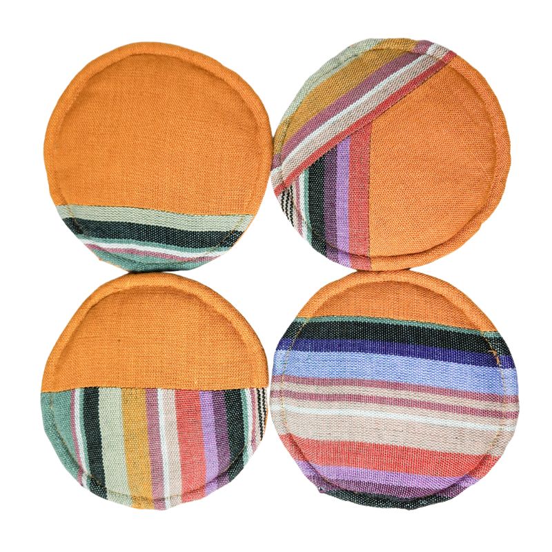 Circular Woven Guatemalan Coasters
